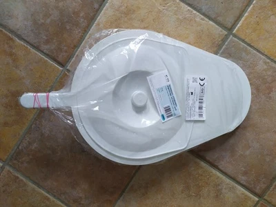 Steckbecken mit Deckel und  Griff Nachttopf weiß Standaro Sundo - Bild 1 von 4