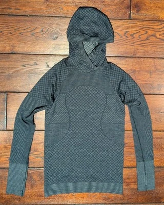 Женская толстовка с капюшоном Lululemon Rest Less пэчворк черная / серая размер 4 - Изображение 1 из 4