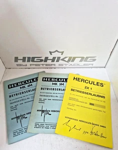 Herkules MK3/MK4/ZX1 Blanko Papiere Neu Rarität - Bild 1 von 1