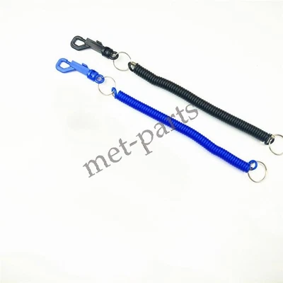 Hot Retractable Spiral Stretchy Elastic Coil Keyring Key Chain Ring UK - Image 1 of 4