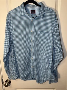 UNTUCKit Shirt Mens XL White Green Blue Plaid  Button Up  Style Belden - Picture 1 of 10