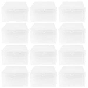 12 PCS Shoe Box Storage Artifact Shoes Organizer Boxes Containers - Picture 1 of 12