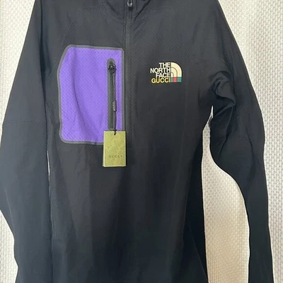 NWT Gucci x The North Face Parka S Men's Black x Purple Pullover 663909 - Image 1 of 4
