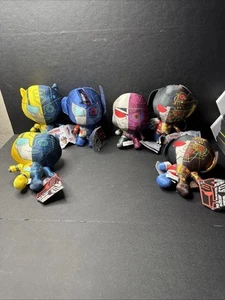 Transformers More Than Meets The Eye Plush Set Of 6 Metallic Limited Edition NEW - Picture 1 of 5