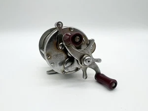 Vintage Pflueger Rocket No. 1355 Fishing Reel USA Red Handles - Picture 1 of 8
