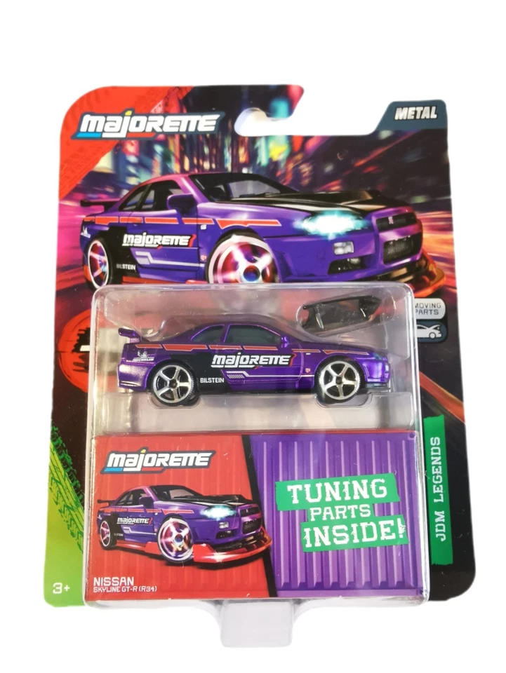 Majorette 1/64 Nissan Skyline GT-R R34 Japan Series JDM Legends Deluxe 2025 - Photo 1/1