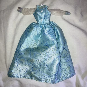VTG Fashion Avenue Deluxe Barbie Doll Blue Gown Dress Only Mattel 14307 1996 TLC - Picture 1 of 5