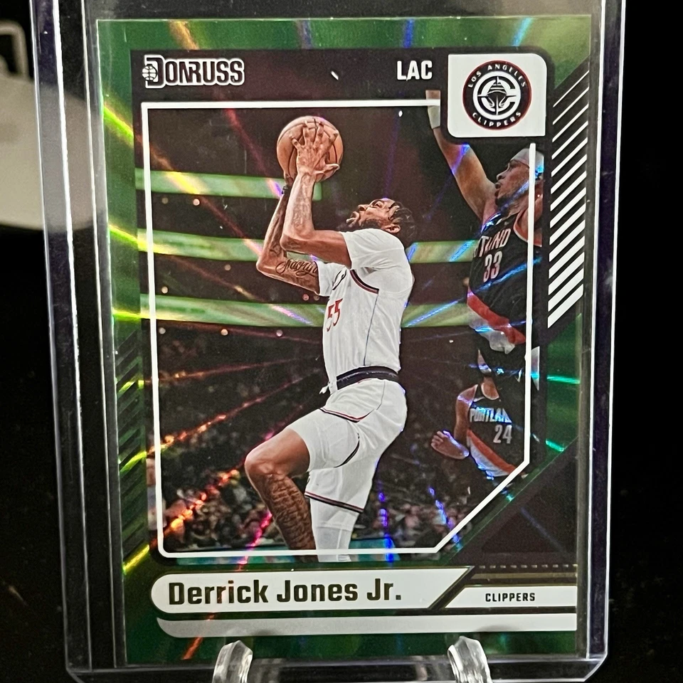 2024-25 Panini Donruss - Derrick Jones Jr. #15 Holo Green Laser - Image 1 of 1
