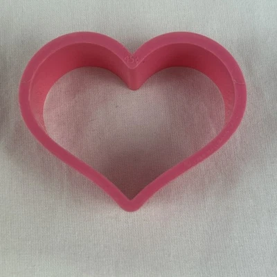"Cortador de galletas corazón 2"" vintage 1984 tarjetas sello amor día de San Valentín rosa" Foto 1 de 4