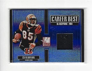 CAMISETA USADA CHAD JOHNSON 2005 DONRUSS ELITE BEST GAME #/175 - Imagen 1 de 1