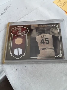 Carlos Lee SP Dual Relic Chicago White Sox 2005 Donruss Timbers And Threads - Picture 1 of 2