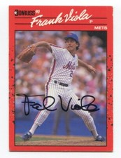 1990 Donruss Frank Viola Signed Baseball Card Autographed AUTO #353