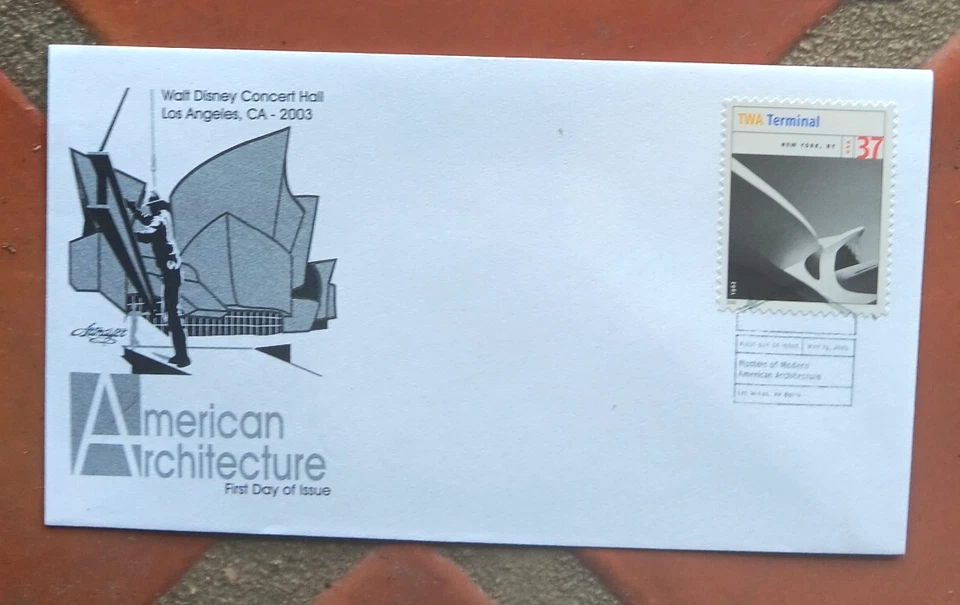 TWA TERMINAL JFK AIRPORT EERO SAARINEN AMERICAN ARCHITECTURE 2005 ARTMASTR FDC - Image 1 of 1