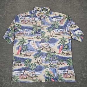 Reyn Spooner Shirt Men XL Mele Kalikimaka Hawaiian Christmas Reverse Print 2016 - Picture 1 of 8