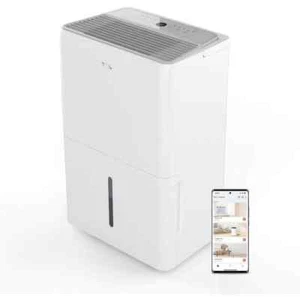50 pt. 4500 sq. ft. Smart Dehumidifier in. White, Ideal for Basements, Rooms - Picture 1 of 8