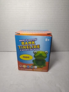Paint-it-yourself ceramic (FROG) Bank Kit NEW Real Savings Bank w/brush -paint - Picture 1 of 6