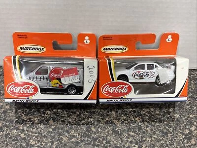 Matchbox Mattel Wheels Coca-Cola 1:64 Die-cast Lot Of 2 Cars - Image 1 of 4