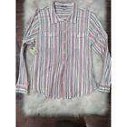 NWT Toad&Co Long Sleeve Pinstriped Button Down Shirts Horny Toad Pink Women's L