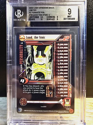 DBZ CCG DRAGON BALL Z GT LUUD THE STOIC LV2 #38 LIMITED FOIL BGS 9 MINT SCORE 04 - Image 1 of 2