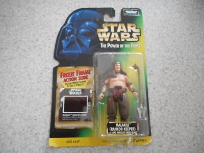 FIGURA STAR WARS EL PODER DE LA FUERZA MARCO CONGELADO MALAKILI RANCOR GUARDIÁN Foto 1 de 4