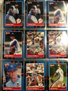 1987 Leaf Donruss 88 MBA Baseball Trading Card Selection (401-500)