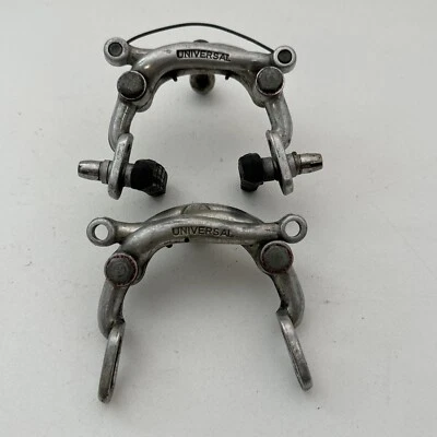 Vintage Universal Brake Caliper Set Center Pull 1970s Road Race Bike Italy A11 - Image 1 of 4