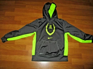 Nike Therma Fit~Pullover~Boys Youth Size Large~Black & Neon Yellow~Pre-Owned - Picture 1 of 10