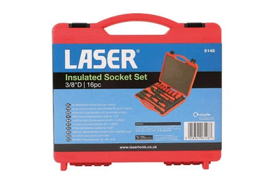 LASER TOOLS HYBRID VEHICLE INSULATED VDE CERTIFICATED 3/8 SOCKET RATCHET TOOLS - Image 1 of 3