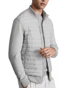 Reiss Freddie Hybrid Steppjacke mit Reißverschluss Gr. M grau - Bild 1 von 10