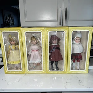 Vintage Retro Vinyl Puppe Effanbee Four Seasons Kollektion Alle 4 - Bild 1 von 11
