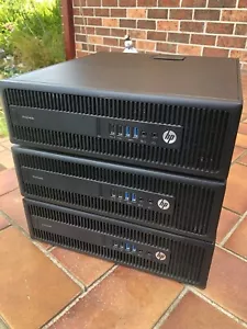 HP Elitedesk ( LOT OF 3)600 G2 INTEL i3-6100 / 8gb DDR4 / 128gb SSD / Win 10 pro - Picture 1 of 1