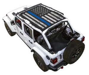 SPIDERWEBSHADE JL4D Tactical Flag Distressed Thin Blue Line - Foto 1 di 11
