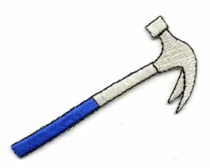 HAMMER Bügelbild Flicken Werkzeug Schreiner Bau - Bild 1 von 1