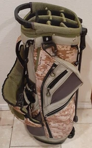 Maxfli Honors + Golf Club Cart Bag W/USA Flag 14-Way Divider Camo Camoflauge - Picture 1 of 4