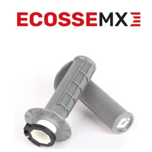 ODI V2 Lock-On Half Waffle Soft Light Grey Grip Honda CR125 CR250 93-07 - Picture 1 of 7