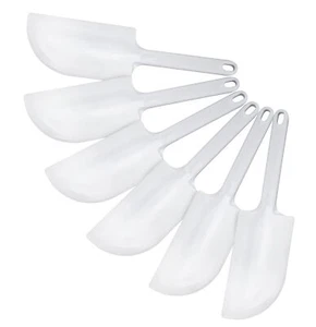 1311 2-in-1 Bowl Scraper/Spatula Set, 6-Pieces, Food-safe Plastic, White - Picture 1 of 1