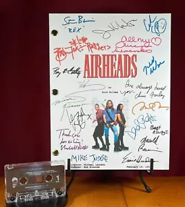 Script Airheads firmato - ristampe autografi - 114 Pgs - Brendan Fraser Adam Sandler - Foto 1 di 8
