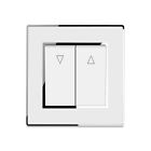 Reset Switch Silver Border Momentary Curtain Square Acrylic Panel Push Button