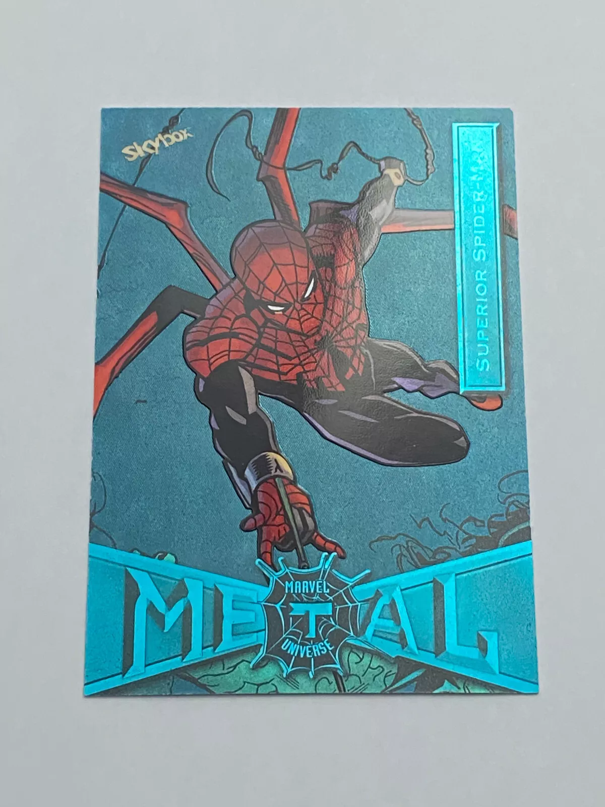 2021 Marvel Metal Universe Spider-Man Light FX Turquoise #88 Superior SM 01/50