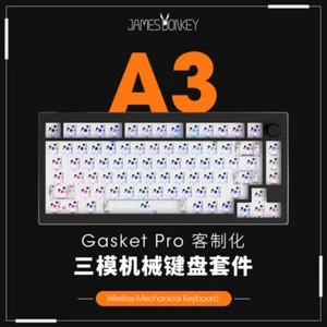 Kit de teclado mecánico Jamesdonkey A3 junta de teclado Bluetooth RGB - Imagen 1 de 9