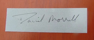 David Morrell Signature book plate only-guaranteed authentic, free U.S. shipping - Picture 1 of 1