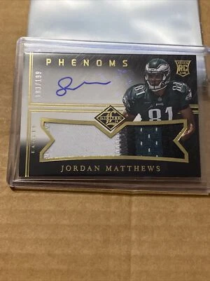2014 Panini Limited Phenoms Level 2 /199 Jordan Matthews #184 Rookie Auto RC - Image 1 of 2
