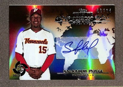 2013 Topps Tribute WBC Autographs #WTA-SP3 Salvador Perez WBC Auto /35 Venezuela - Image 1 of 3