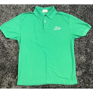 Jaguar Polo Shirt Embroidered Logo Short Sleeve Classic Kids Size Medium - Picture 1 of 5