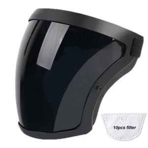 Casco protector facial completo, máscara protectora facial de plástico de alta definición para trabajo - Imagen 1 de 12