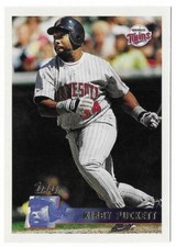 KIRBY PUCKETT 1996 Topps Baseball  # 50 Minnesota Twins HOF NM - MT
