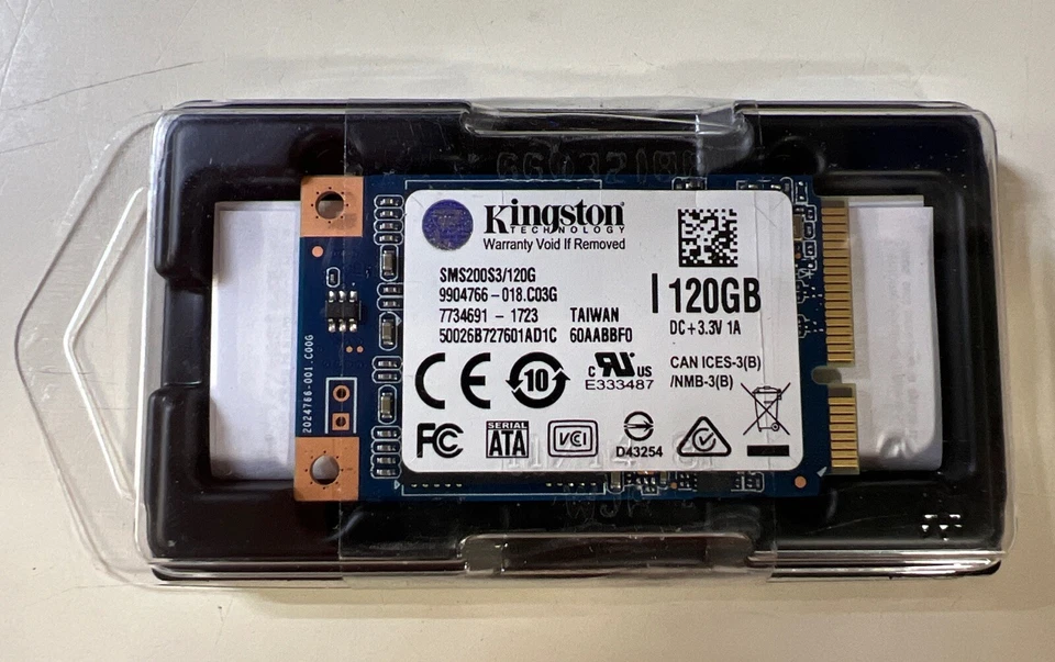 SMS200S3/120G Kingston SSD 120GB mSATA Micro SATA - NEW!! - Image 1 of 1