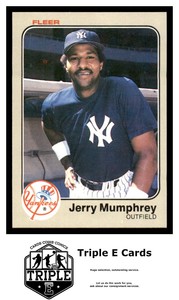 1983 Fleer #389 Jerry Mumphrey New York Yankees ~A9G