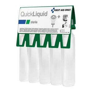 Solución para enjuague ocular (5 x 20 ml), solución salina estéril al 0,9% como ducha ocular de emergencia - Imagen 1 de 3