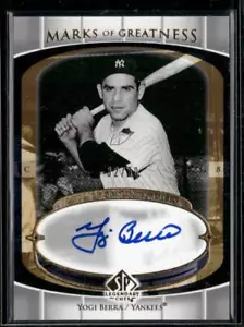 2004 SP Legendary Cuts #MG-YB Yogi Berra Marks of Greatness AUTO #/50 - Picture 1 of 2